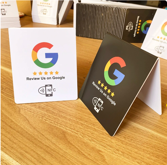 Double Side Google Review Card